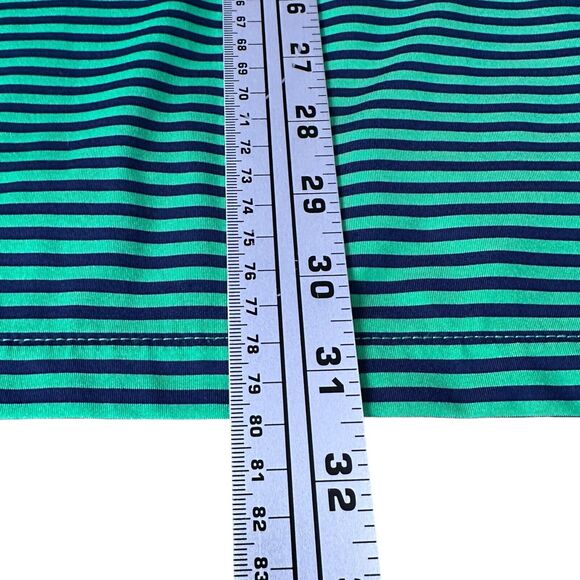 RLX Ralph Lauren Polo Shirt Men’s Medium Green Striped Short Sleeve Merion Golf - Picture 8 of 8